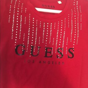 Rhinestone guess shirt